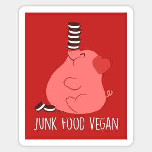 Junk Food Vegan - Dark Magnet